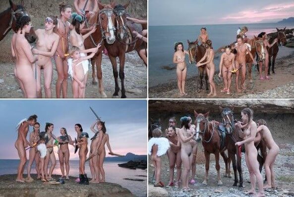 Mystical Horsey Riders Series photos - Nature provides inspiration and energy for the practice of naturism and nudism