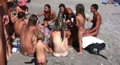 The vast oceanfront 1 Full HD video - Travel with elements of naturism