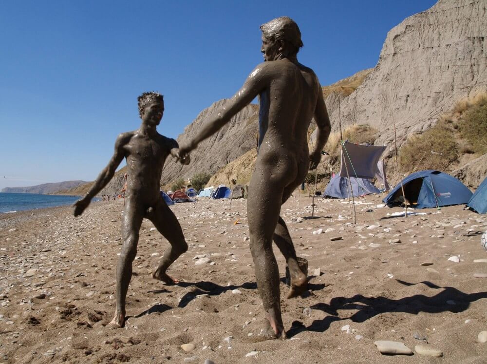 Jr Nudist Nude Beach Mud Soldiers photos - Nudity is seen as a natural part of life among nudists