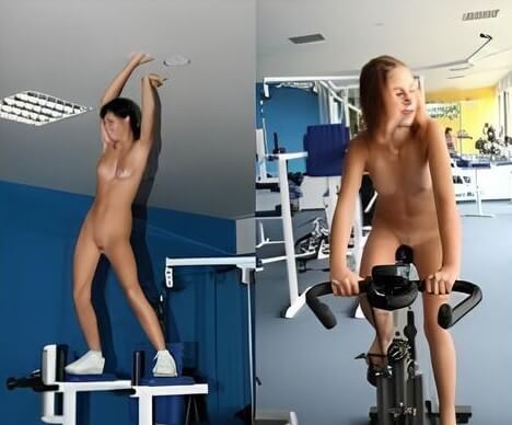 Nudists in the gym pics - A naked person is asexual among nudists