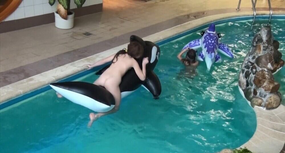 Naturism in the pool Full HD - Nudism is part of life