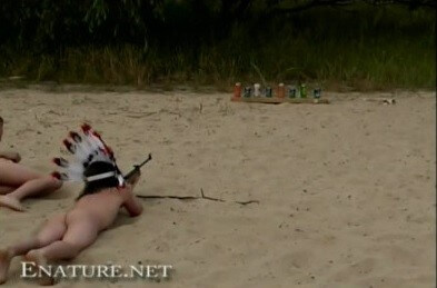 Enature - naked shoot out - Nudists live together in nature and in groups
