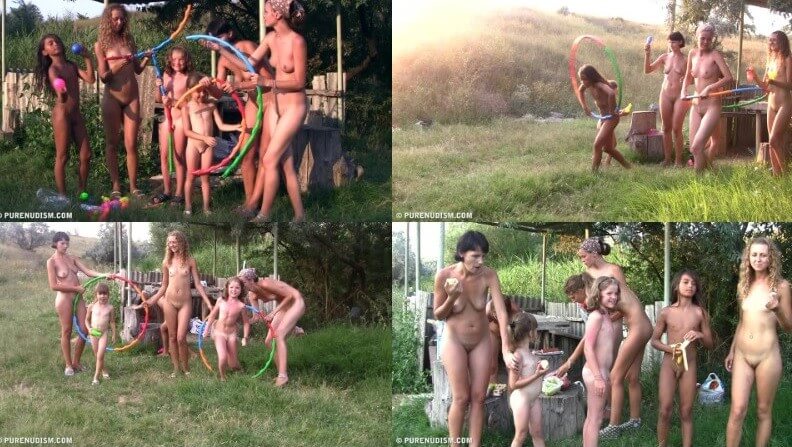 Countryside lounging 2 Full HD video - Simplicity is an important part of naturists lives