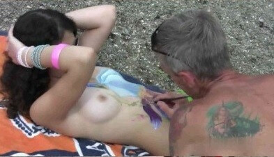 Body Art Nudist Beach 1 Full HD video - Accepting oneself fully is the foundation of naturism