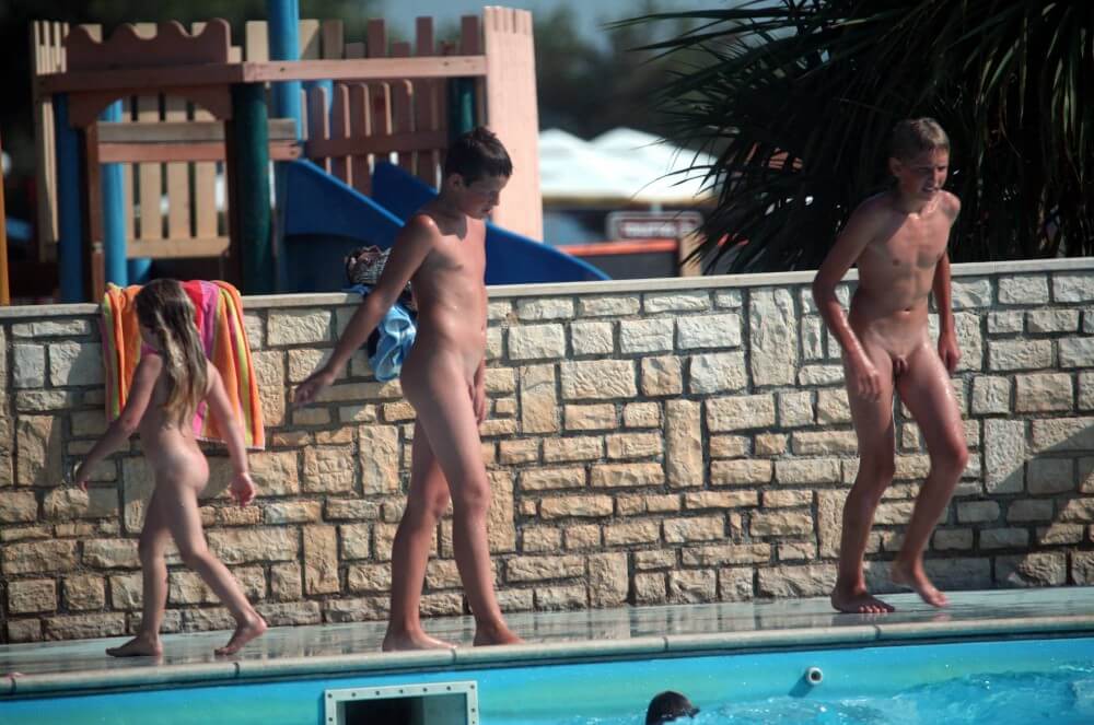 Naturist Pool Assortment photos - Nudism promotes inner happiness