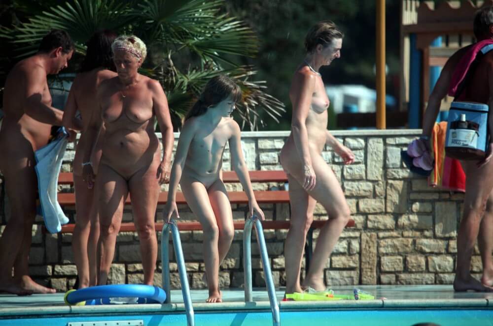Naturist Pool Cleaning-Up pics - Nudism and naturism promote inner happiness and harmony