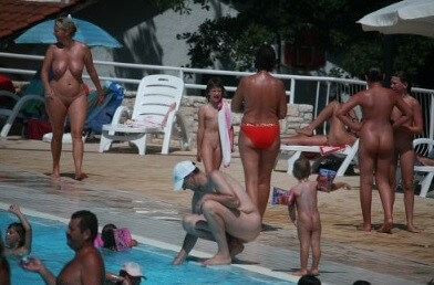 Enjoying The Sunny Pool gallery - Nudity is a part of life without shame or fear