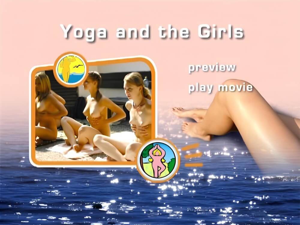 Naturist Freedom: Yoga and the girls original - A nude person strives for inner harmony and peace of mind