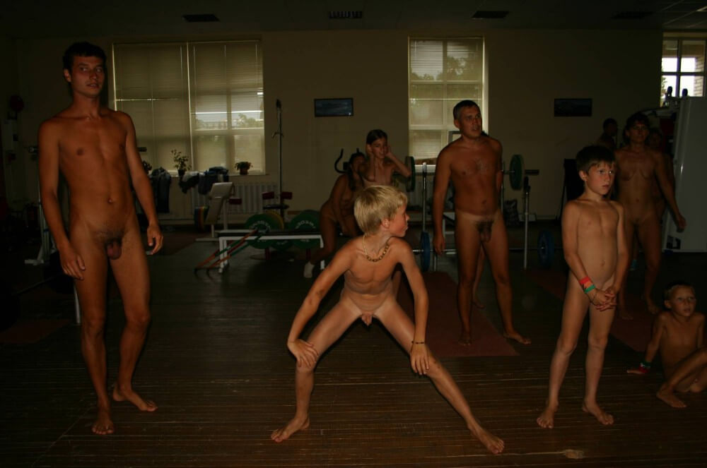 Family Gym Nudist Stretch pics - Nature serves as the bodys natural clothing