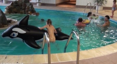 Naturism - Indoor dolphin ride Full HD upd - Naturists view nudity as a philosophy of life