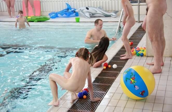 Nude family in the pool photos - Ideological Supporters of the Movement