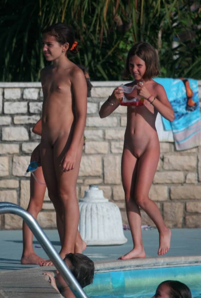 Two Poolside Nudist Girls pics - Many naturists are members of Green parties or various environmental movements